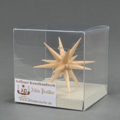 Christbaumschmuck - Weihnachtsstern, klein-natur