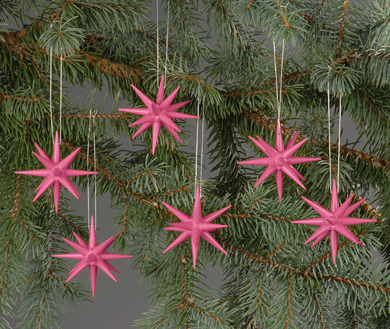 Christbaumschmuck, pink, Albin Preißler Seiffen/ Erzgebirge - Albin Preißler