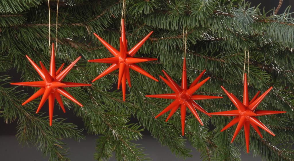 Christbaumschmuck, rot, Albin Preißler Seiffen/ Erzgebirge - Albin Preißler