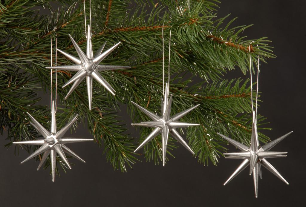 silber, - Christbaumschmuck, Seiffen/ Erzgebirge Albin Preißler Preißler Albin