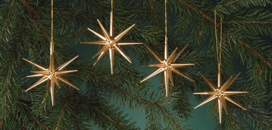 Christbaumschmuck, gold, Albin Preißler Seiffen/ Erzgebirge - Albin Preißler