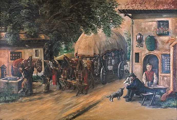 "Verdiente Ruhe" Ölgemälde von Eichhorn