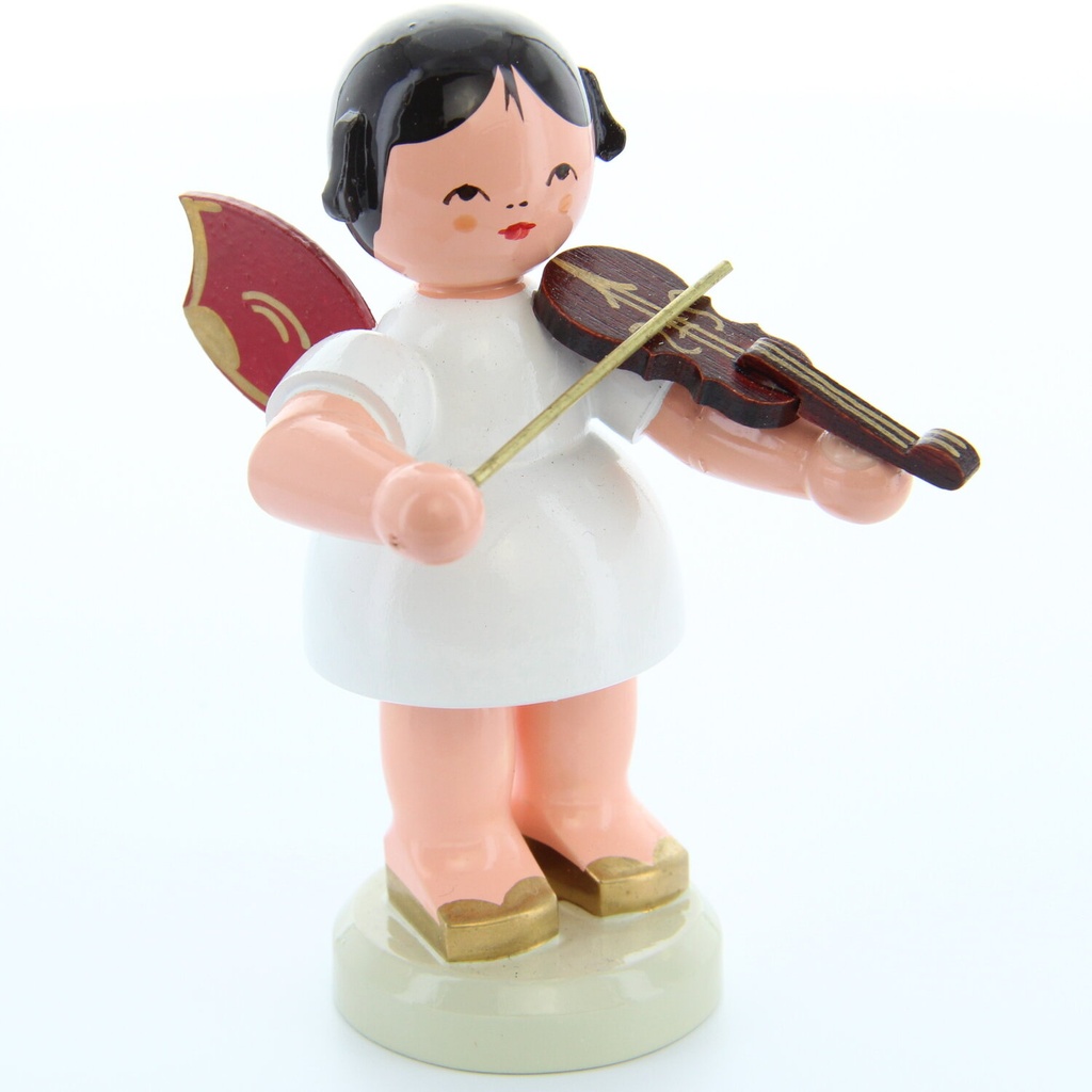 Engel stehend groß mit Violine, rote Flügel