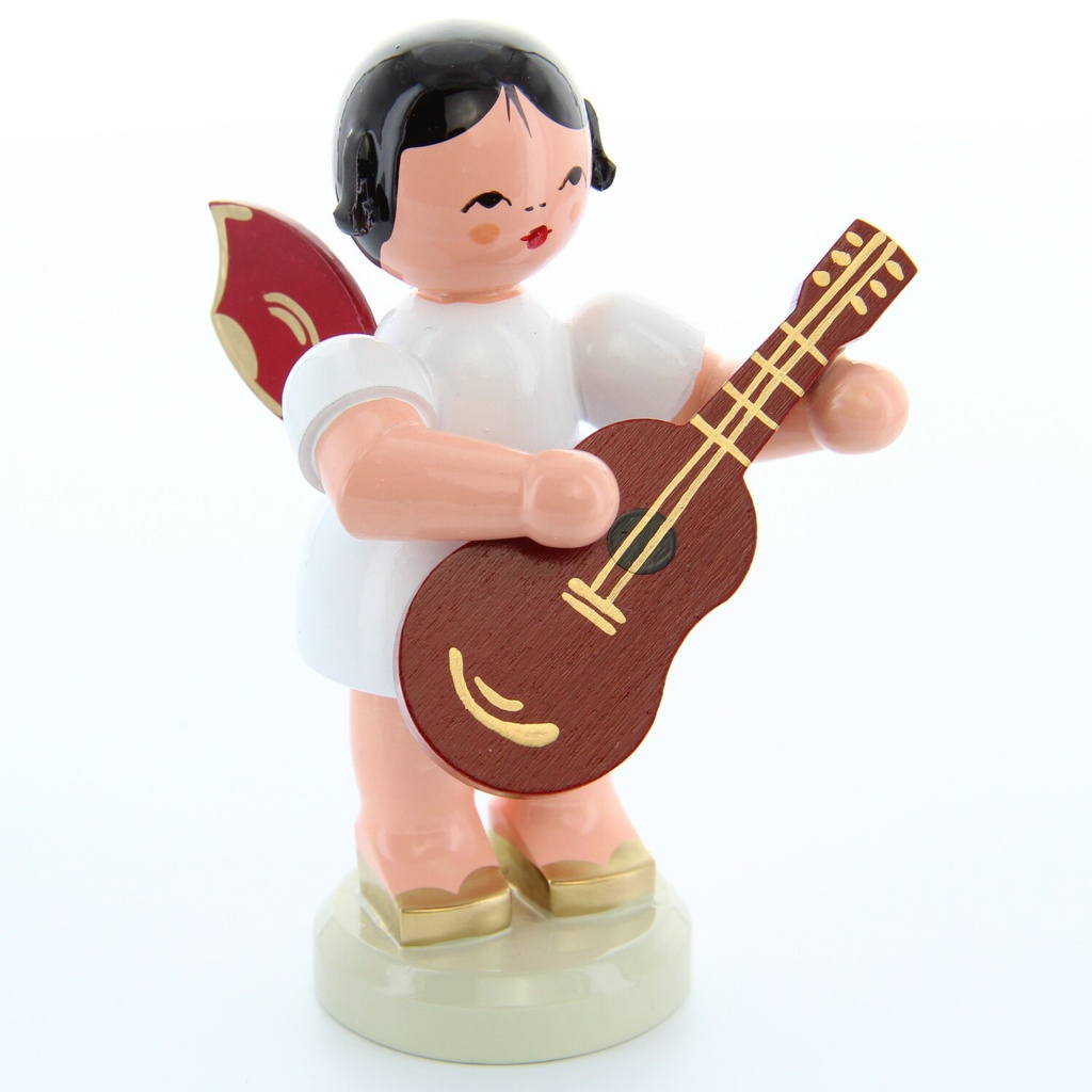 [FU 225/250/22R] Engel stehend groß mit Gitarre, rote Flügel