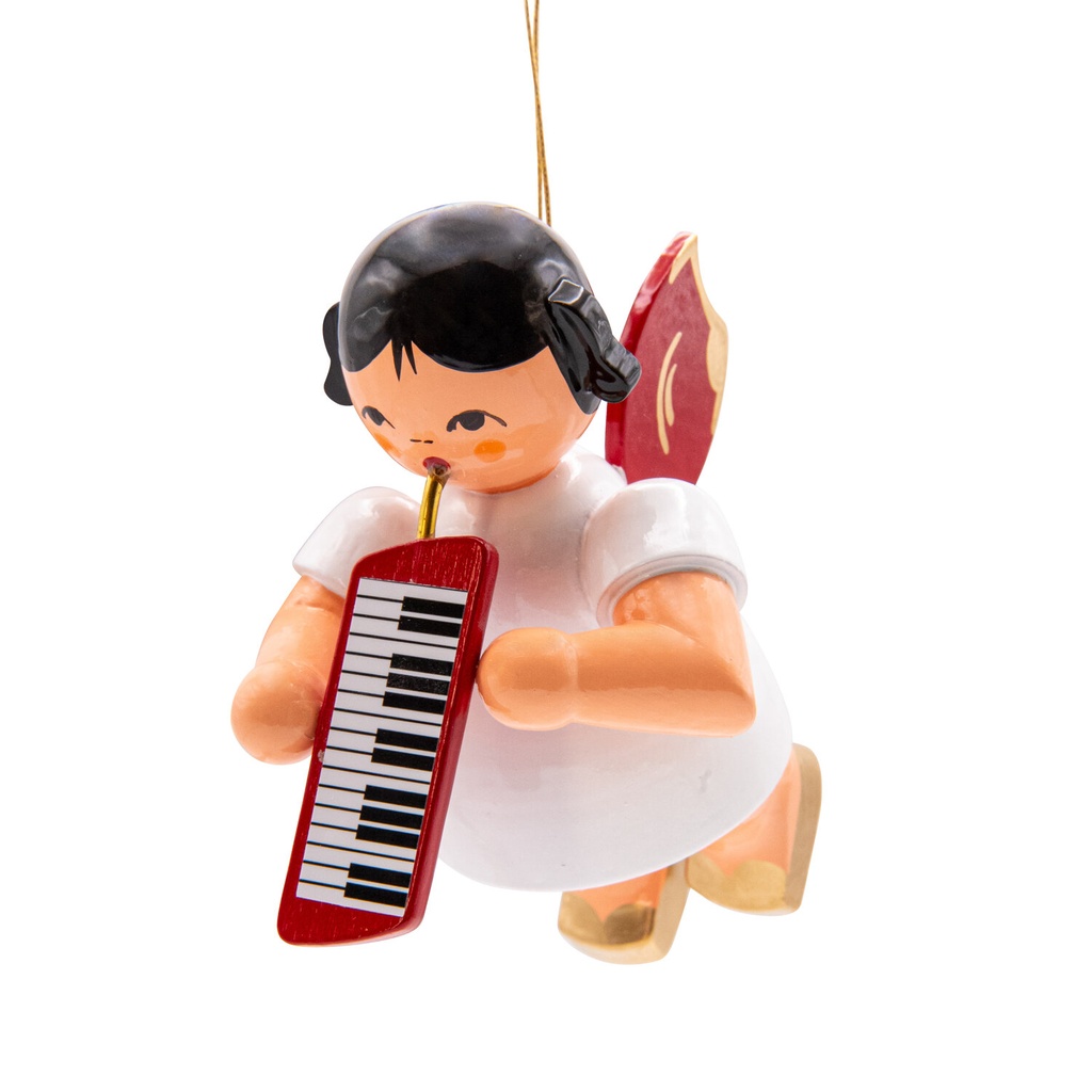 [FU 199/290/063R] Schwebeengel groß mit Melodica, rote Flügel