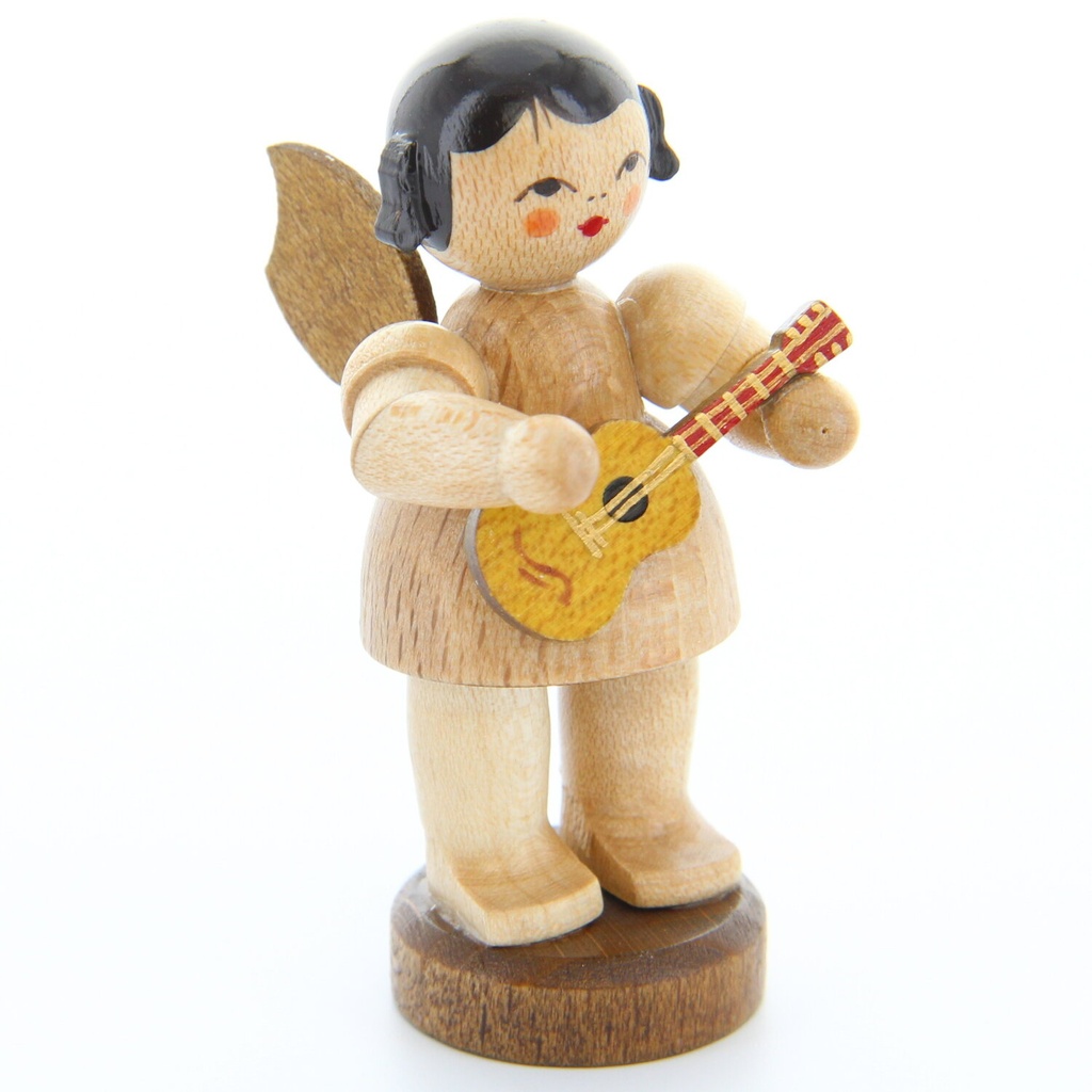 Engel stehend mit Ukulele, natur