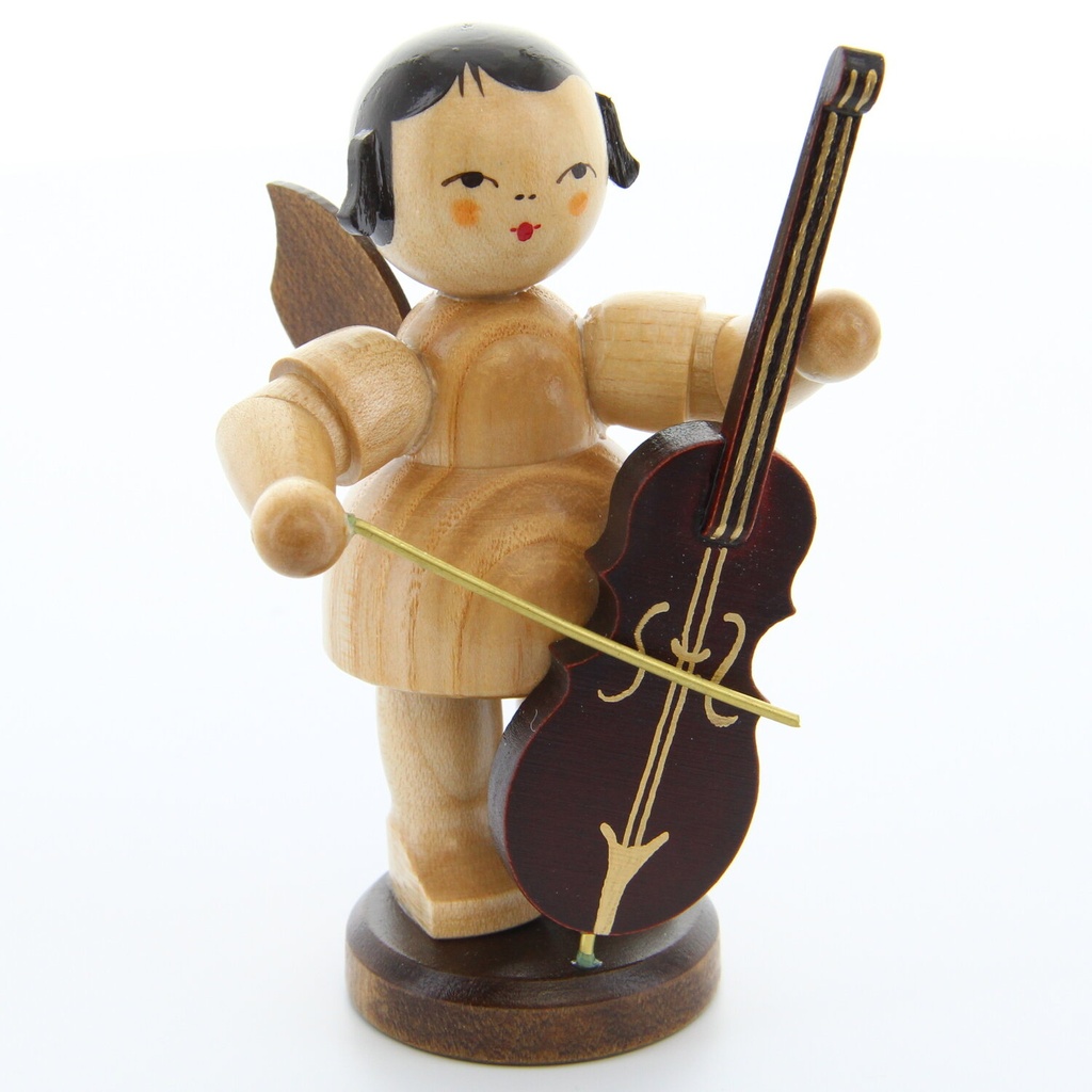 Engel stehend groß mit Cello, natur