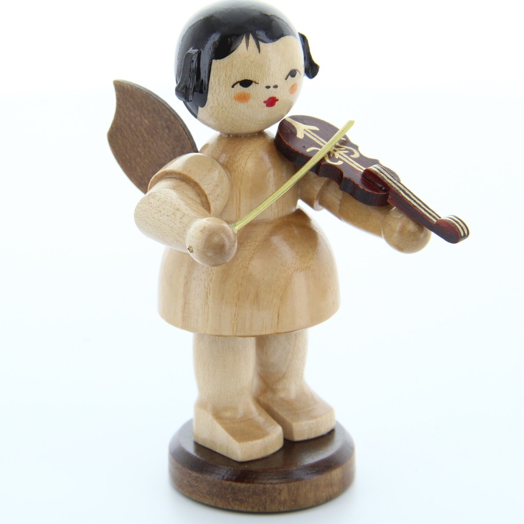 Engel stehend groß mit Violine, natur