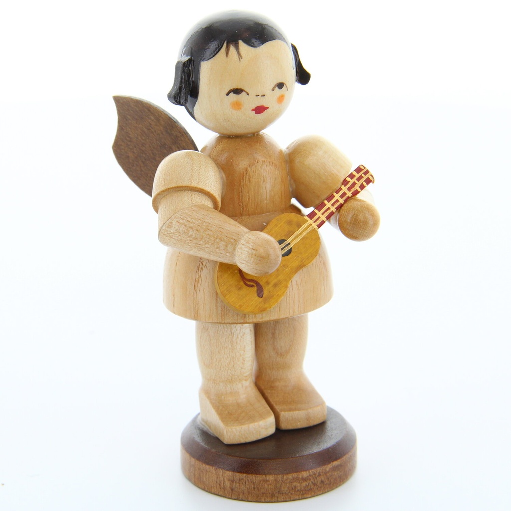 [FU 225/250/49N] Engel stehend groß mit Ukulele, natur