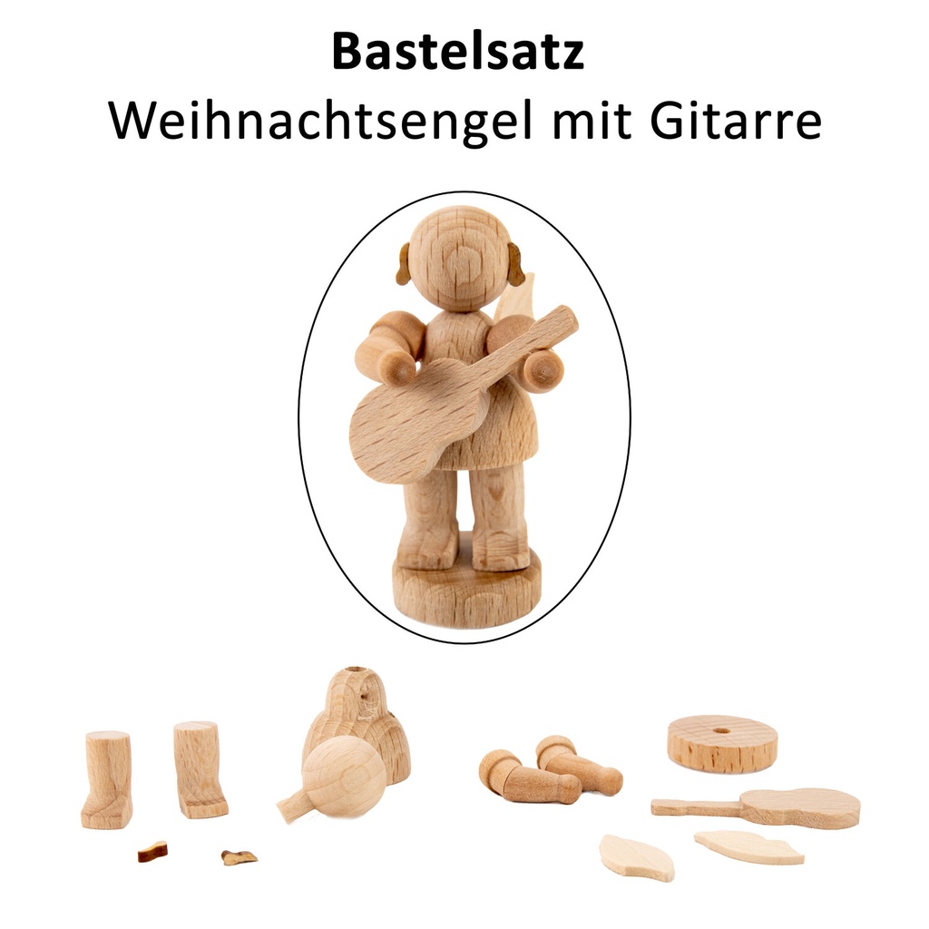 Engel stehend mit Gitarre, Bastelsatz