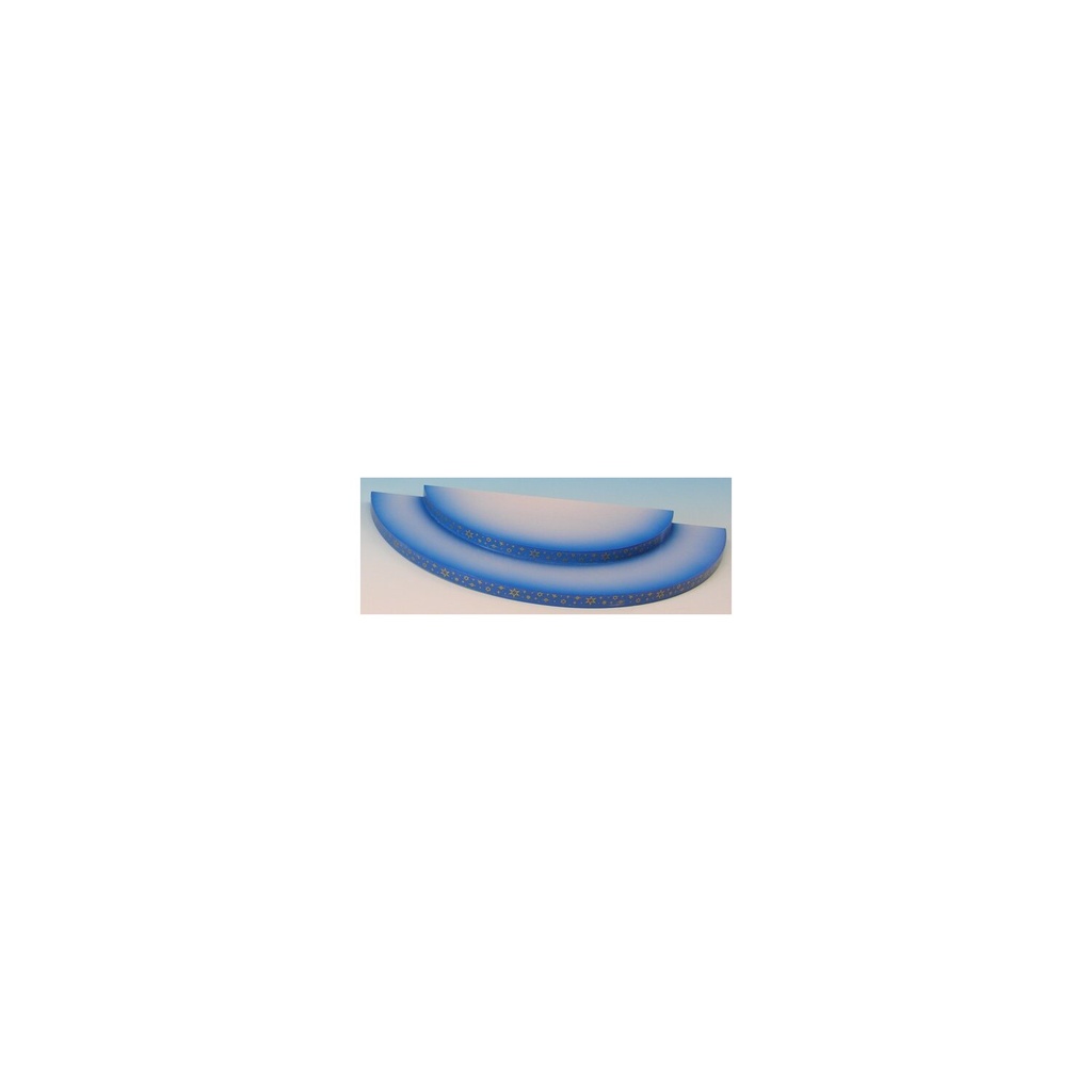 Wolke 2-stufig einfach, blau