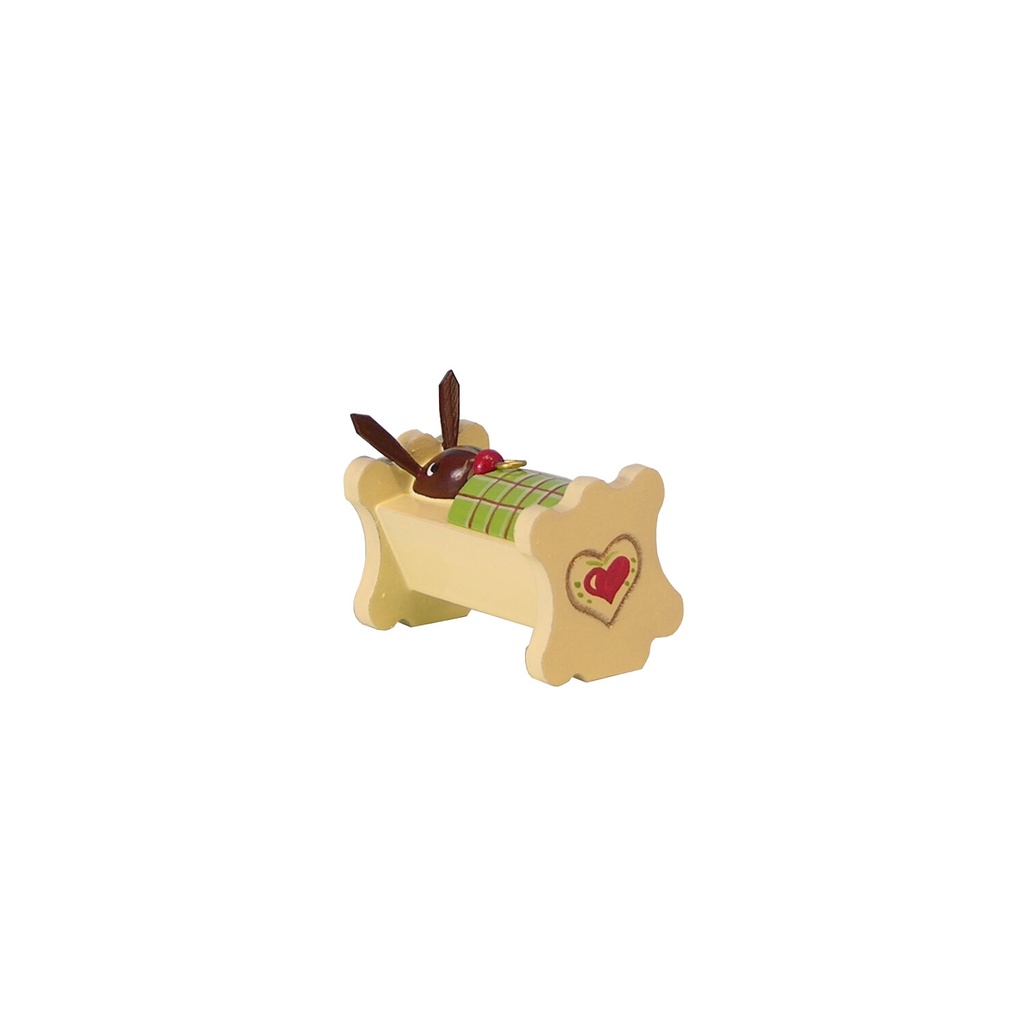 Wiege mit Osterhasenbaby