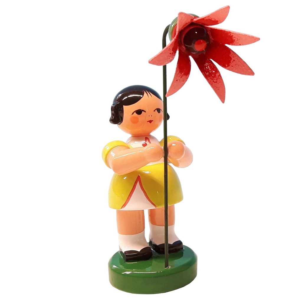[FU 232/103/31] Blumenmädchen "Jessica" lindgrün, Blume coral