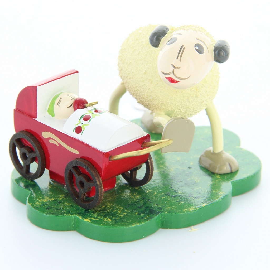[FU 080/034/15] Schafe "Mutti" mit "Schnucki", mit Kinderwagen