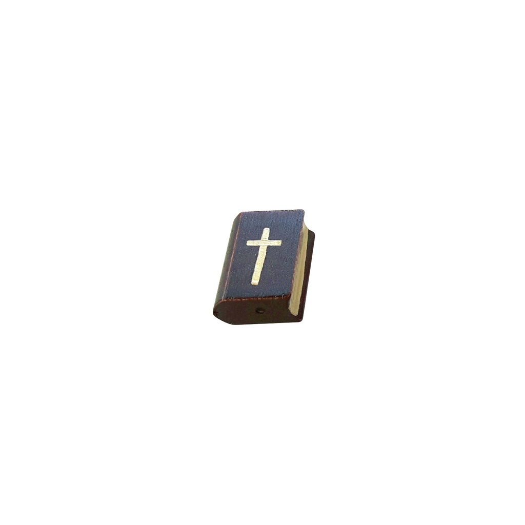 Bibel braun / gold 15x11x6 mm
