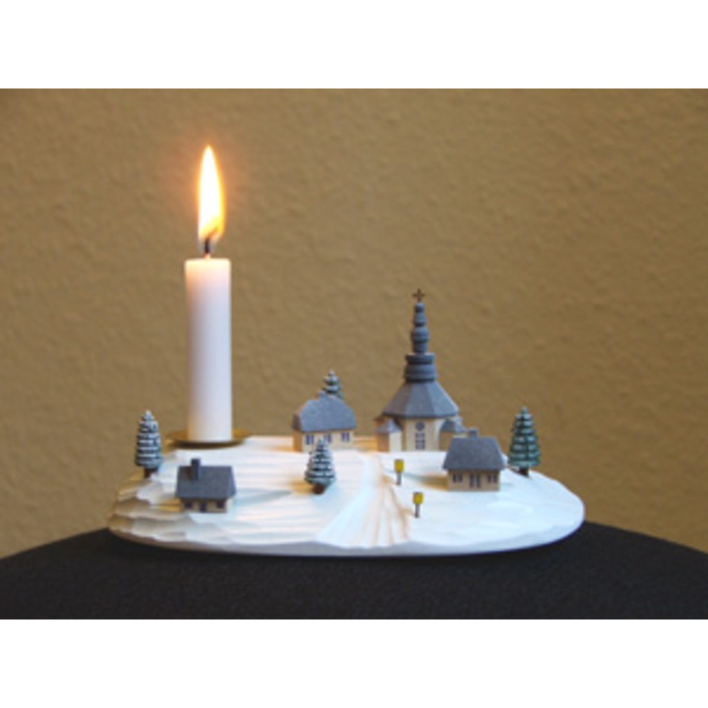 [AHOF 212/076B] Seiffener Weihnachtsberg Kerzenhalter farbig
