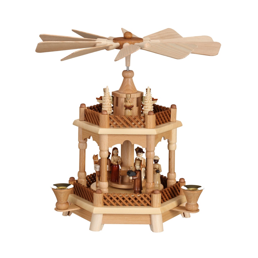 [FW 085/15] Pyramide Christi Geburt natur - 31 cm