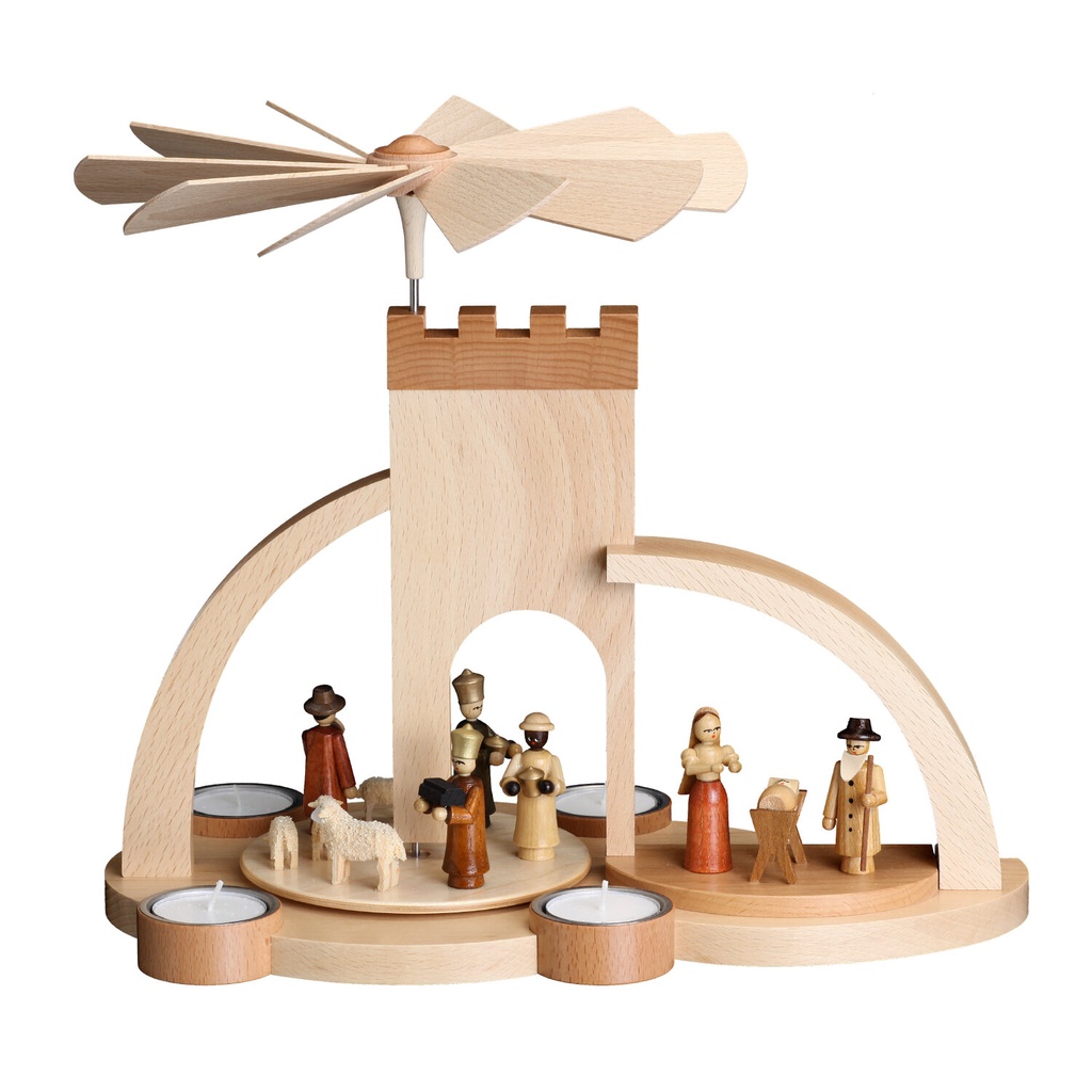 Pyramide Christi Geburt Torbogen