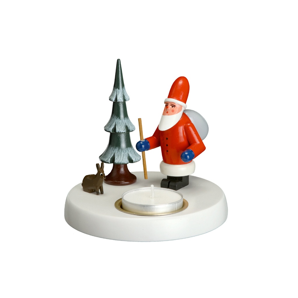 Teelichhalter mit Weihnachtsmann