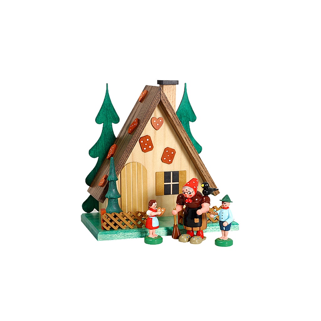 Rauchhaus zu Hexe mit Hänsel und Gretel