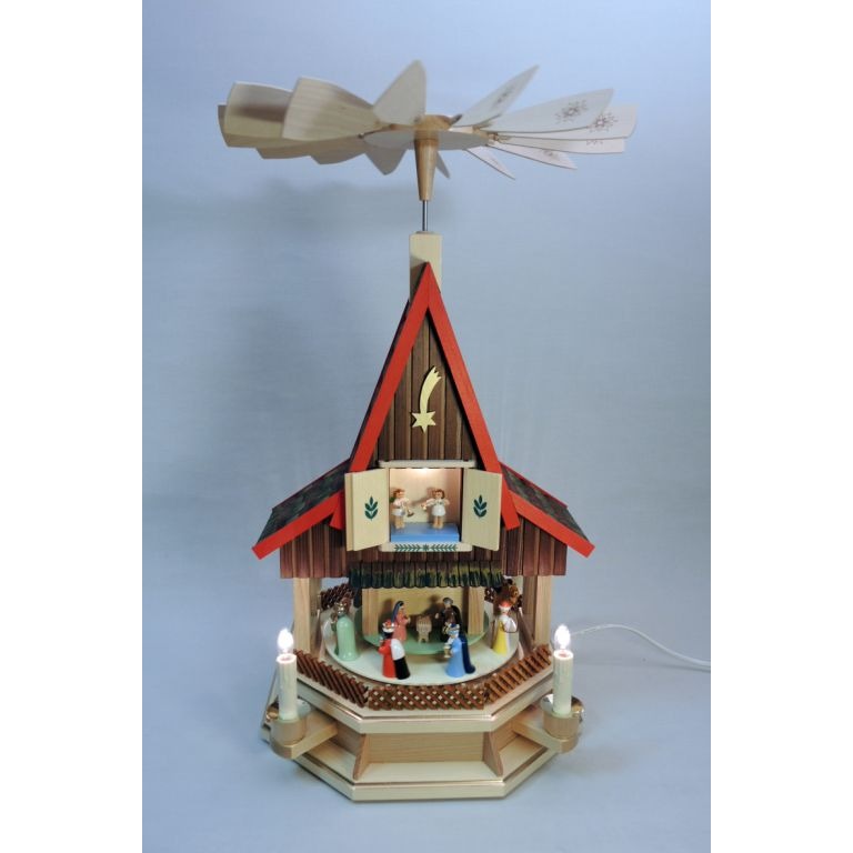 [RG 19080] Adventshaus Geburt, elektrische Beleuchtung