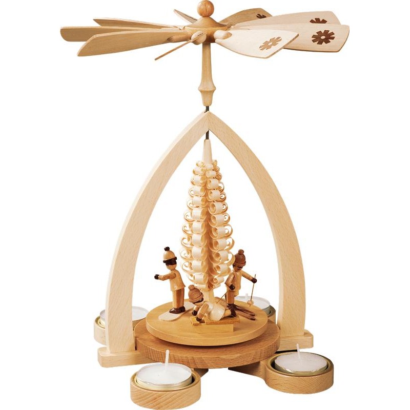 Pyramide Winterkinder für Teelichte