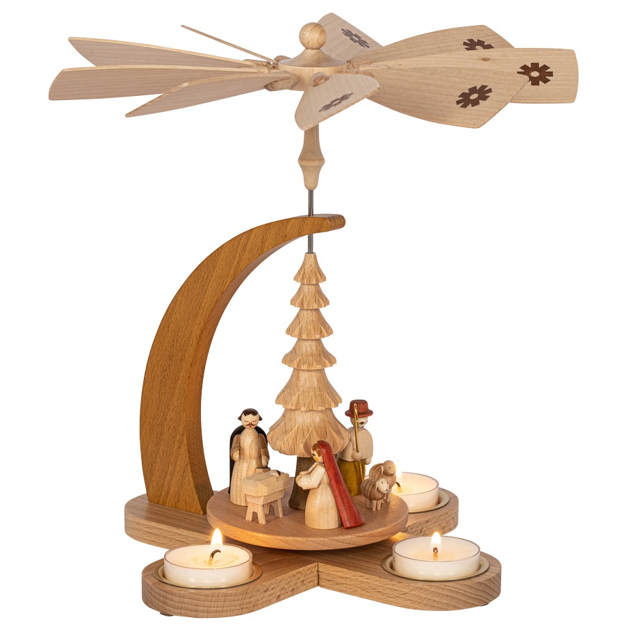 Pyramide Heilige Familie für Teelicht