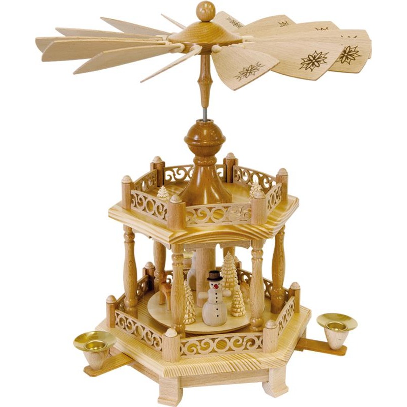 Pyramide Schneemänner 1-st., Barockzaun