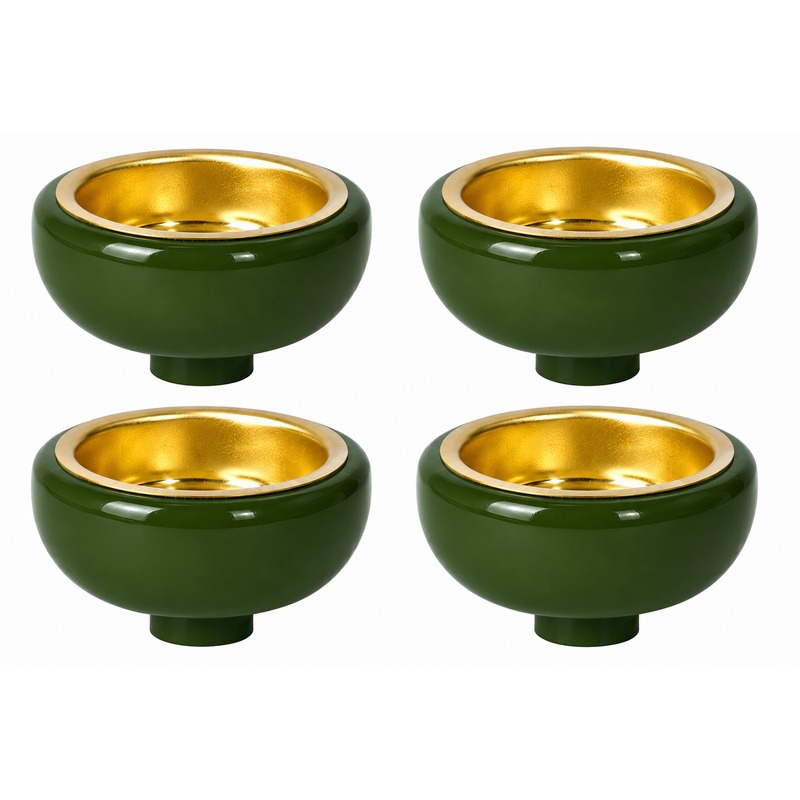 Teelichtadapter für 17 mm Tülleneinsätze moosgrün