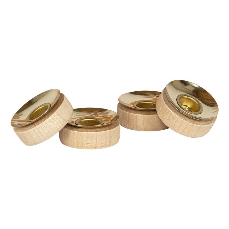 Pyramidenkerzenadapter 14 mm für Teelichte natur
