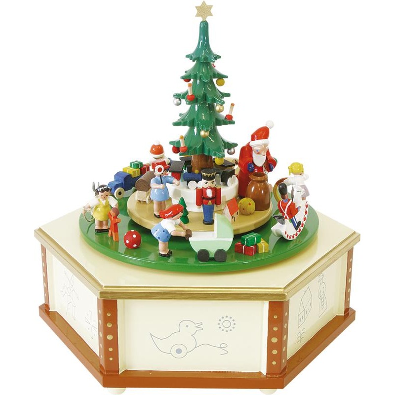 Spieldose Weihnachtsbescherung, 36st. Spw. O Tannenbaum
