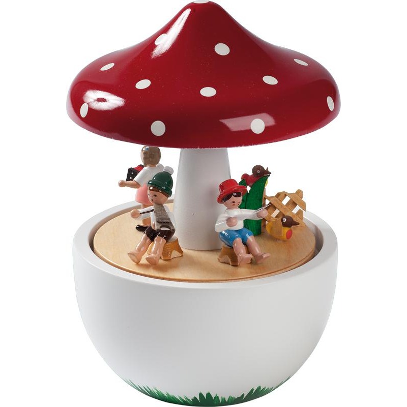 Spieldose Pilz, 18st. Spw. Kleine Welt