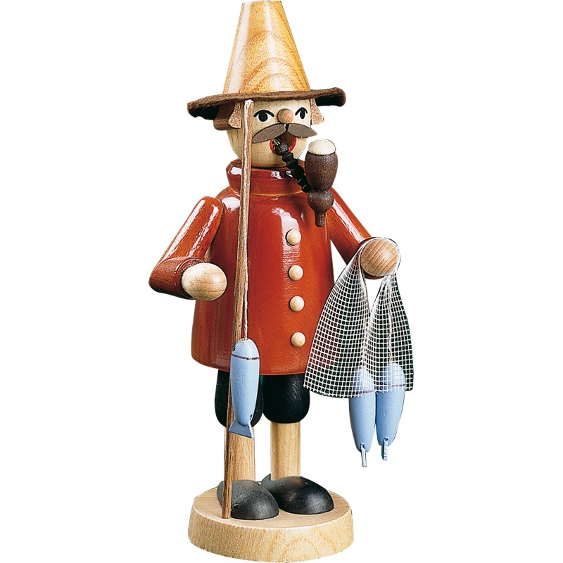 Räuchermann Fischer - 16 cm