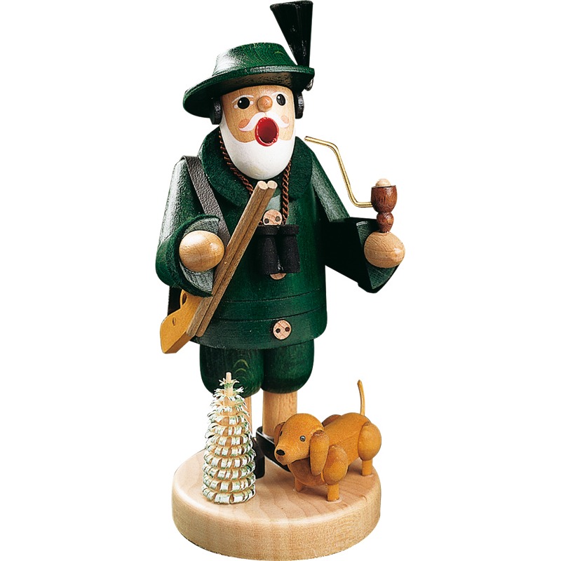 Räuchermann Förster mit Dackel