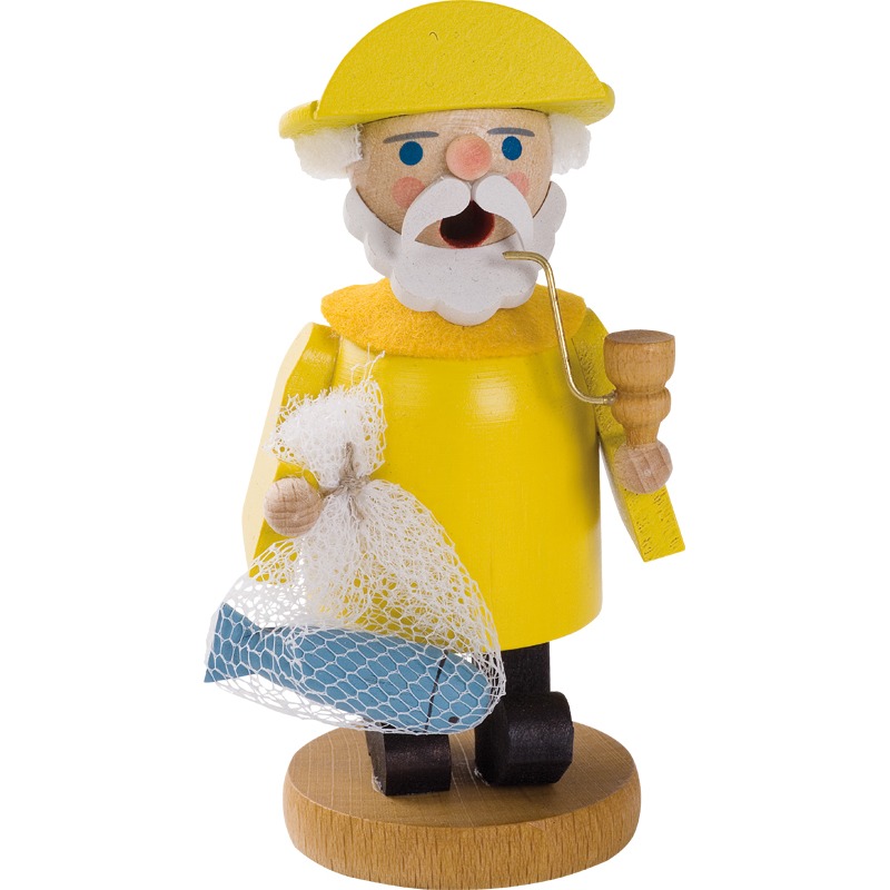 Räuchermann Fischer - 10 cm