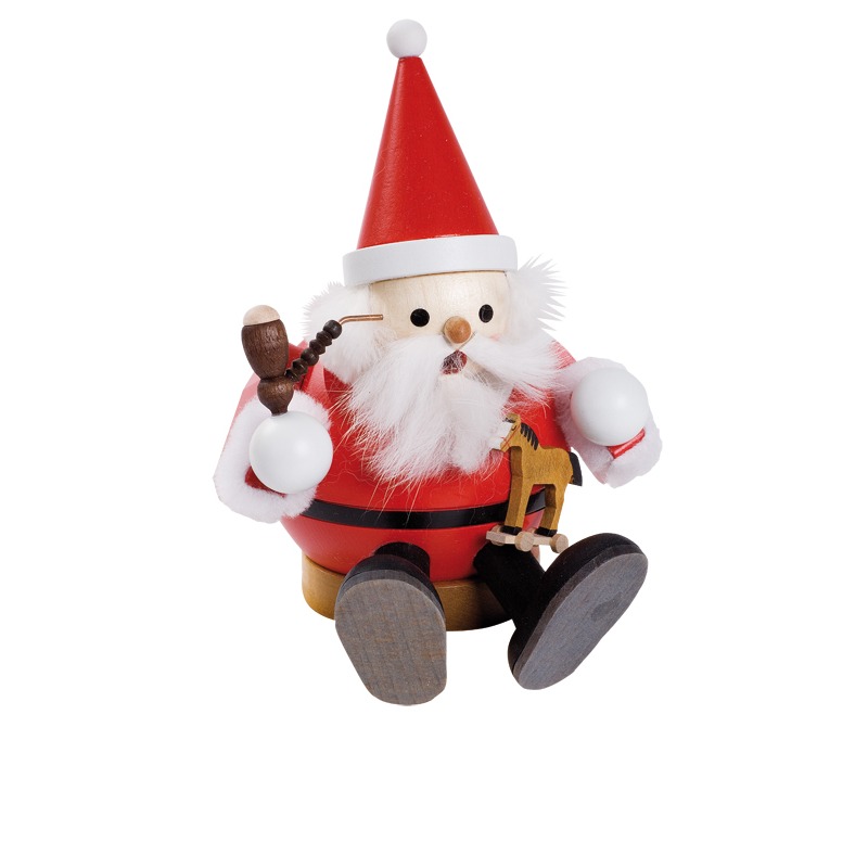Kugelrauchmann Weihnachtsmann, sitzend