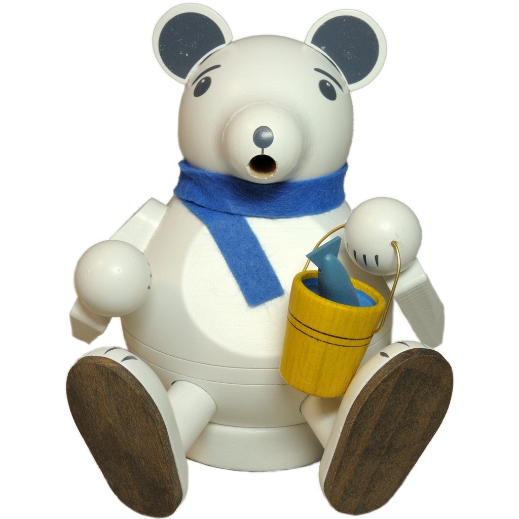 Kugelrauchmann Eisbär, sitzend