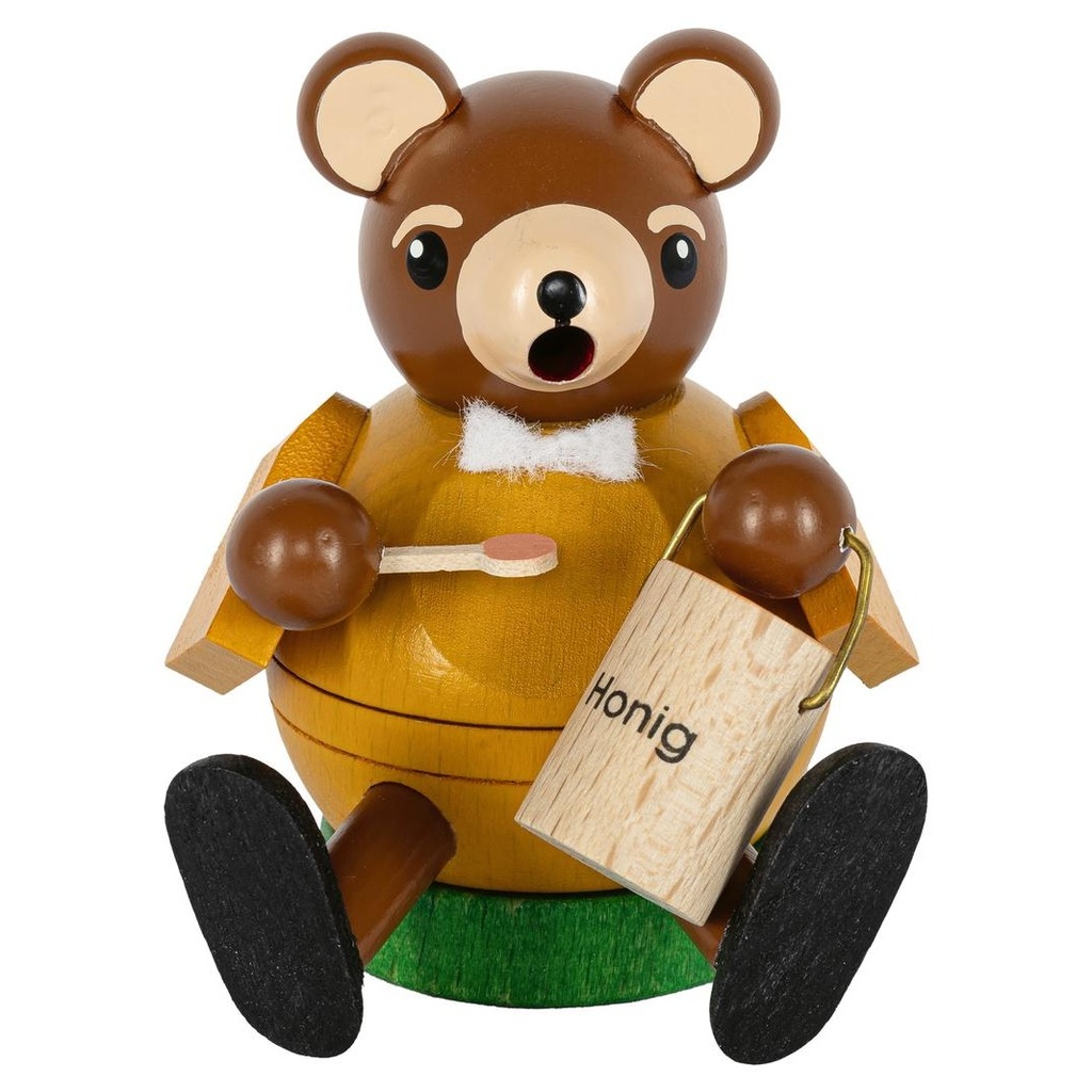 Minikugelrauchfigur Bär
