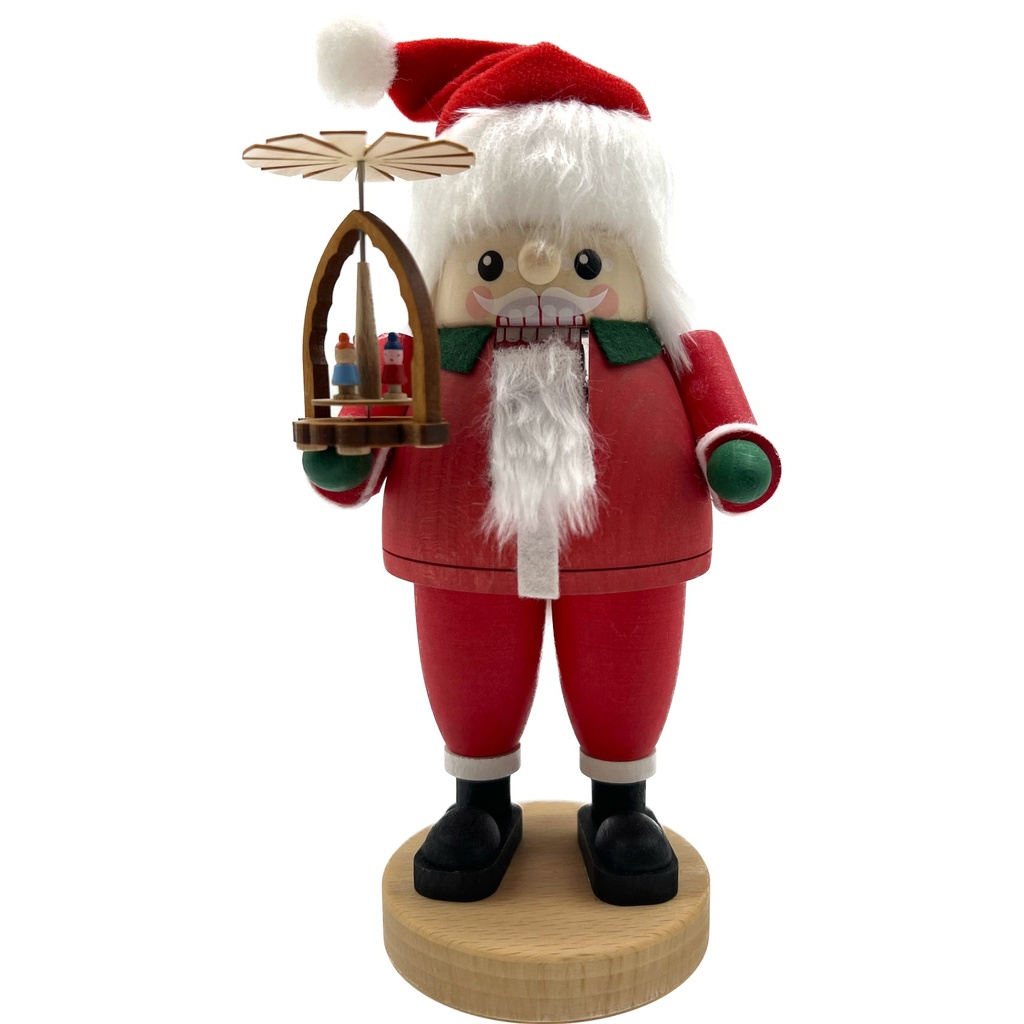 Nußknacker Weihnachtsmann mit Pyramide