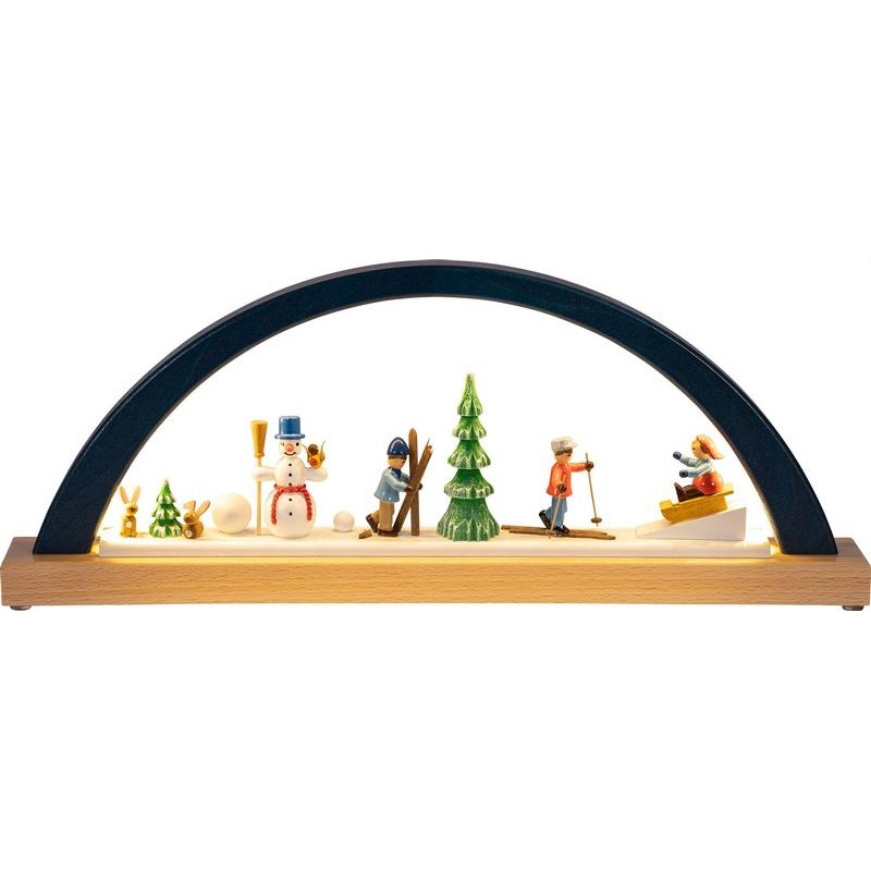 Schwibbbogen Winterkinder, LED-Bel.