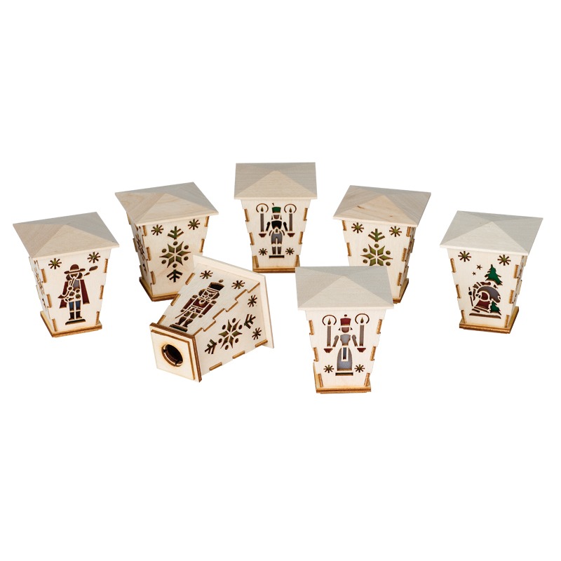 Aufstecklaternen 5-teiliges Set