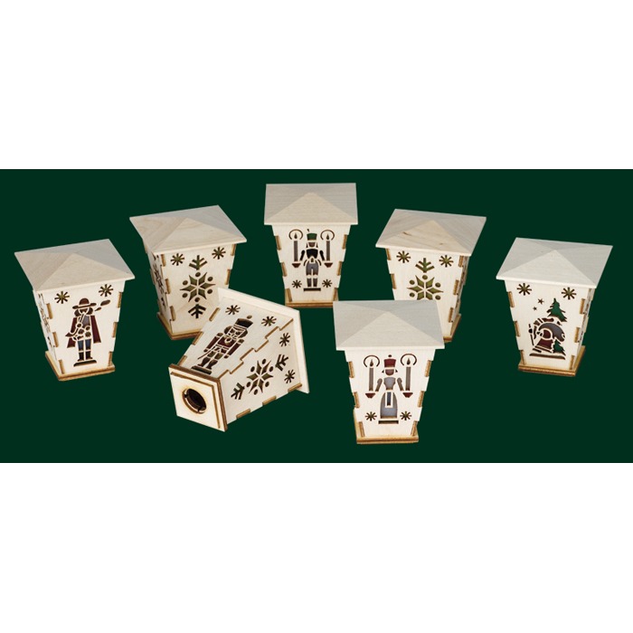 Aufstecklaternen 7-teiliges Set