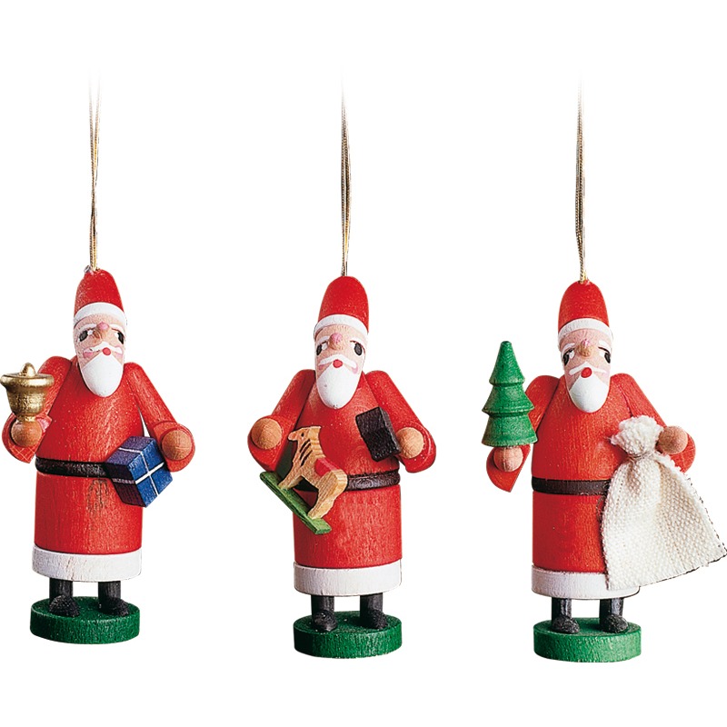 Baumbehang Weihnachtsmann 3-teilig