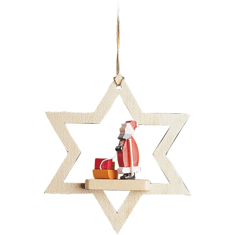 Baumbehang Stern, Miniatur Weihnachtsmann