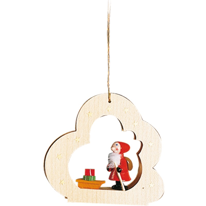 Baumbehang Wolken natur, Nikolaus mit Schlitten