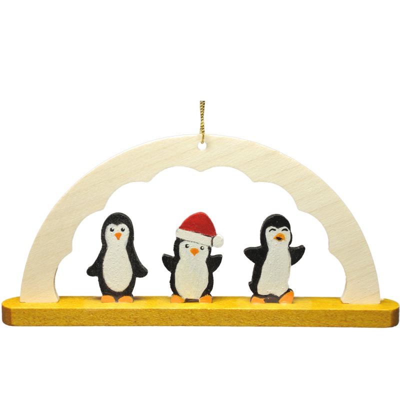 Baumbehang Schwibbbogen Pinguine