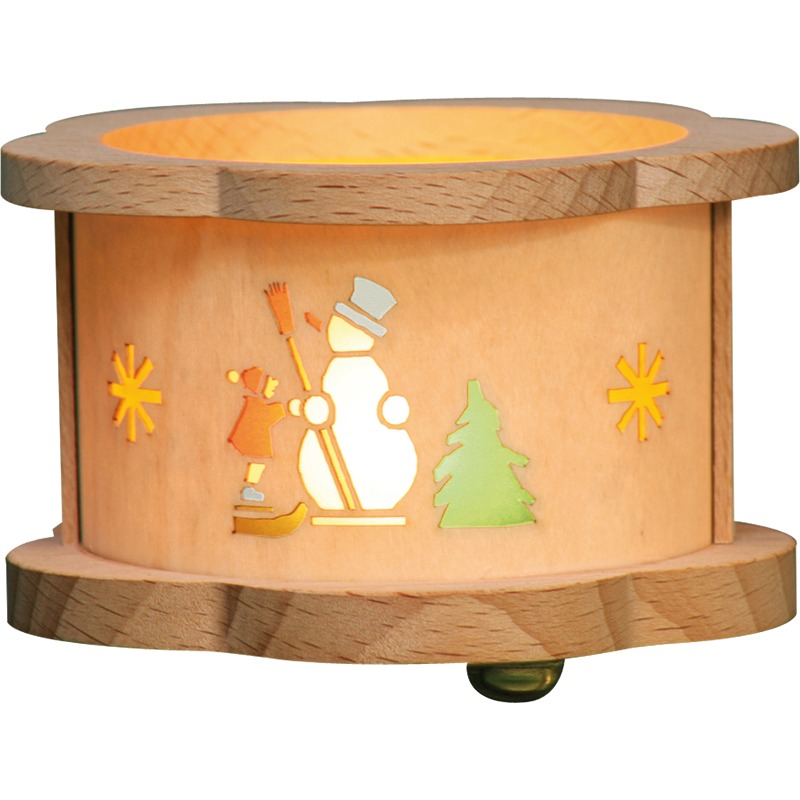 Teelichtlaterne Schneemann