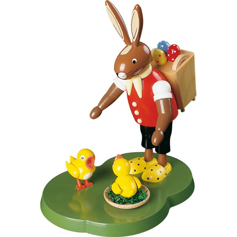 Hase stehend mit Korb