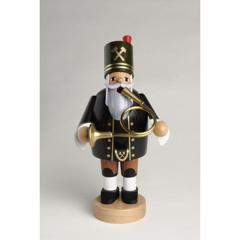 Räuchermann Bergmann mit Horn