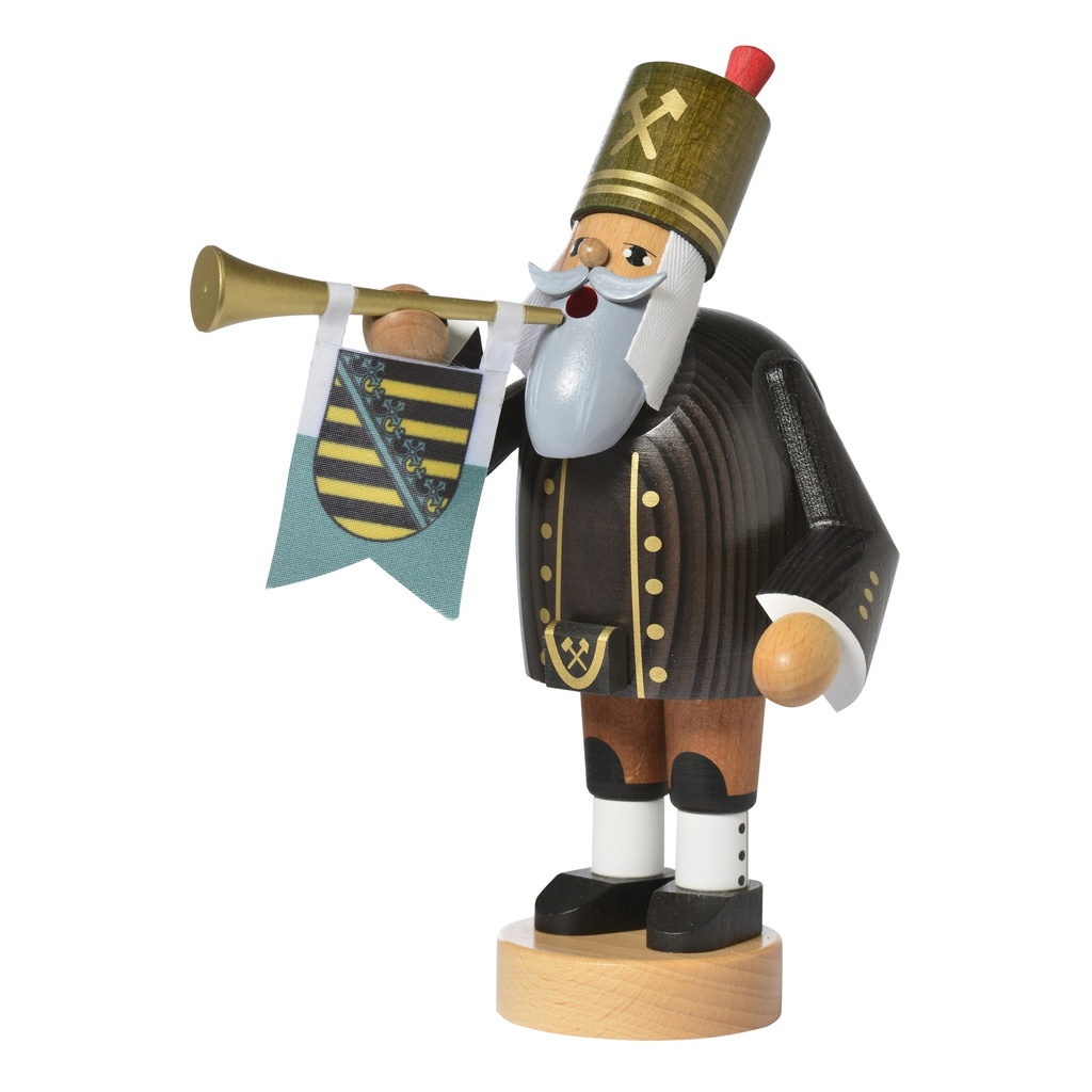 [KWO 21185] Räuchermann Bergmann mit Trompete